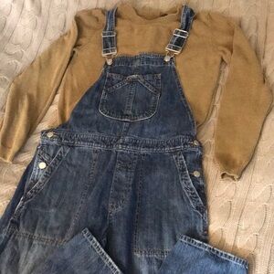 Gap Denim Overalls small size 28-30 and Massimo Dutti knitted top Medium